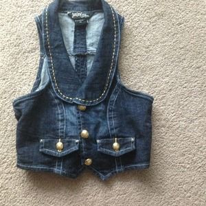 Jean vest. Worn once.