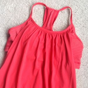 PRICE REDUCED Lululemon No Limits Red Stripe Tank