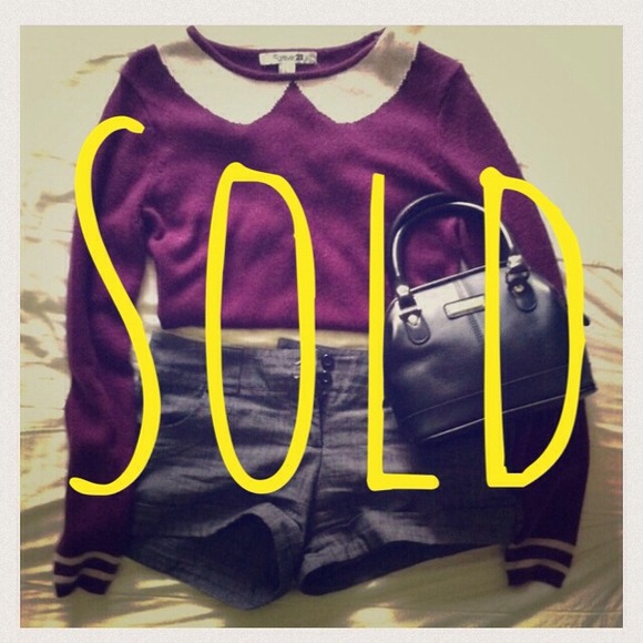 Collar Print Sweater