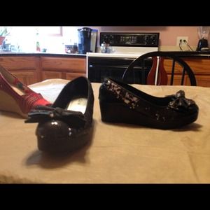 Black/sparkle dress shoes