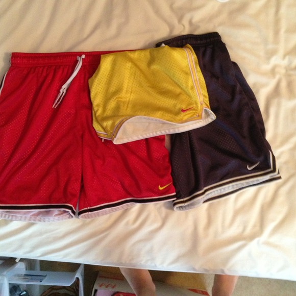 3 pairs of NIKE basketball shorts