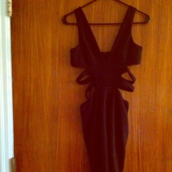 Little Black Dress with cut out sides.
