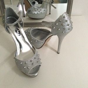 Silver heels