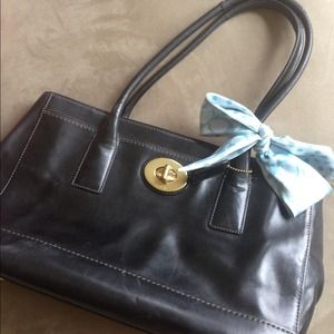 Black Leather Coach Handbag **NEWLY-REDUCED PRICE!