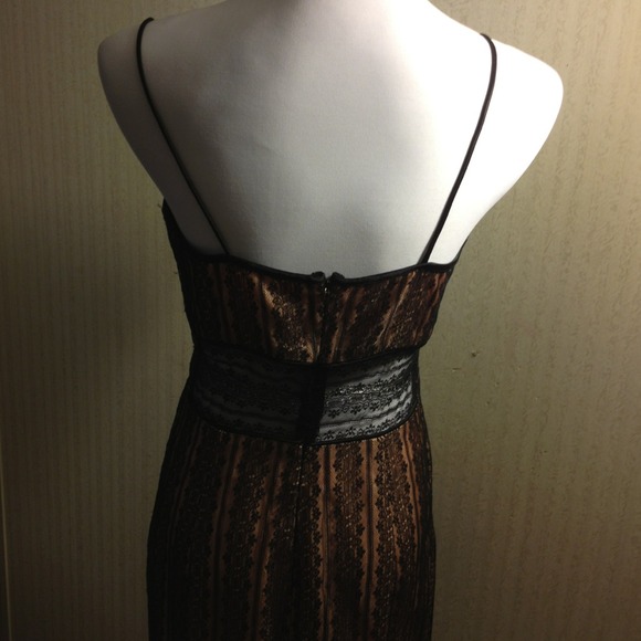 Vintage Black lace cocktail dress - Picture 3 of 4