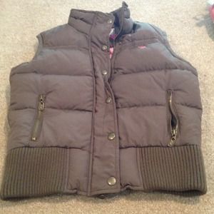 Brown Abercrombie puffy vest!