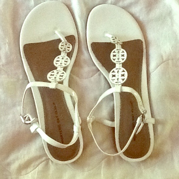 White sandals