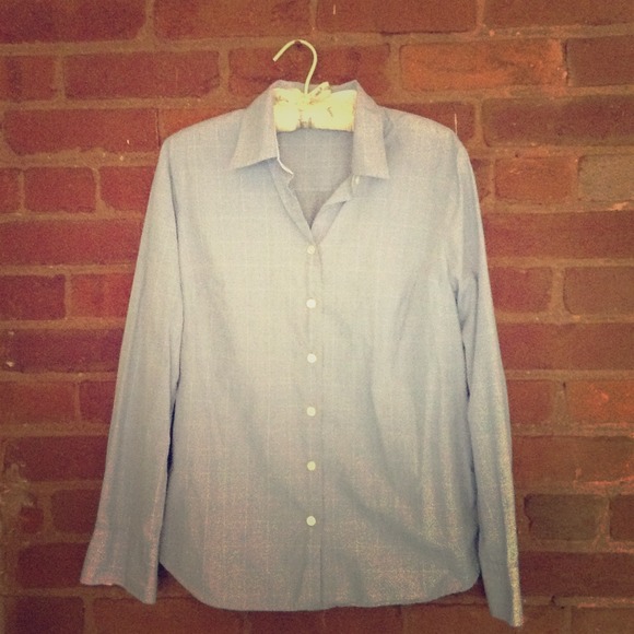 Blue J. Crew Women's Button-Up