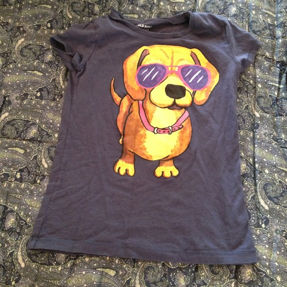 Cute dog tshirt. Girls size 8