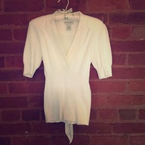 Cream Sweater Blouse