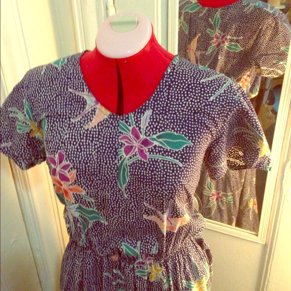 ***Sold*** Floral Print Vintage Dress
