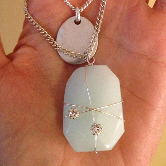 Kenneth Cole Double Layer Pendant Necklace