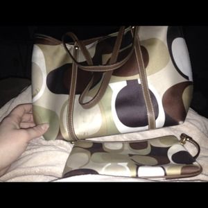 Bundled scarf print and wristlet