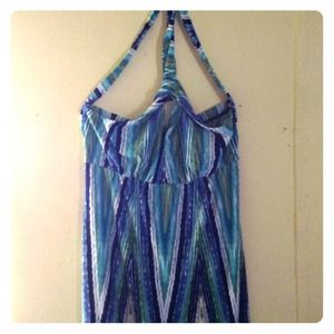 pretty blue and green diamond pattern summer time