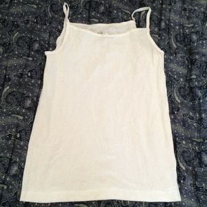 Girls white tank