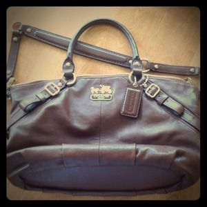 Real Coach Brown Leather purse& leather wallet