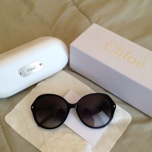 Chloé Round-Frame Acetate Sunglasses