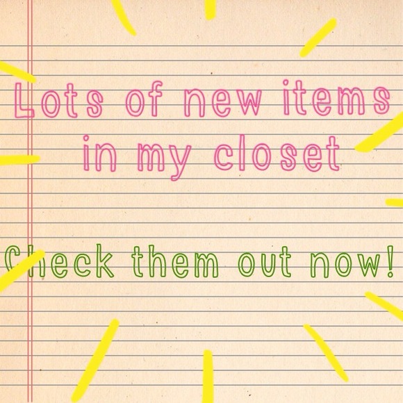 Lots of new items in my closet!
