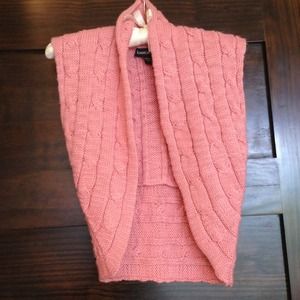 Bebe brand pink knit shrug