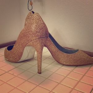 Glittery high heels