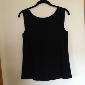 Black top, detailed on the back.