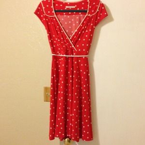 Forever 21 red polka dress