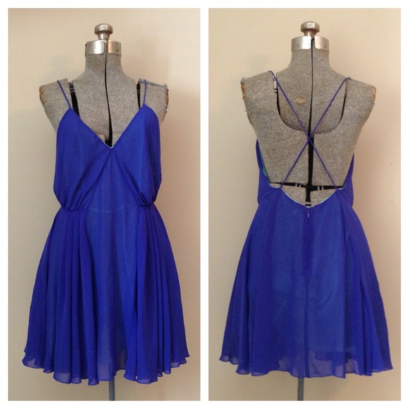 🚫SOLD🚫Forever21 Royal Blue Low Back Dress