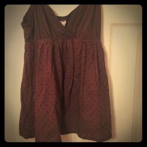 ✂Reduced from 12✂A&F brown baby-doll tank Medium
