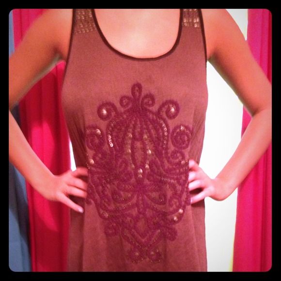 Sweet by miss me tunic top\dress with bronze studs - Picture 1 of 4