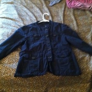 Black button up h&m jacket