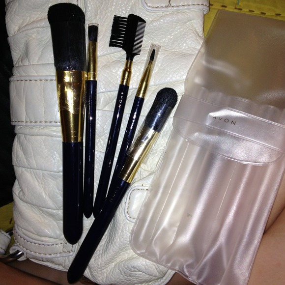 SOLD New Avon brush set (missing eyebrow brush)