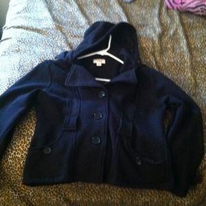 Black hoodied jacket/sweater