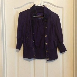 Crop purple jacket
