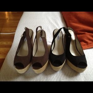 Size 7.5 Nine West wedge sandals