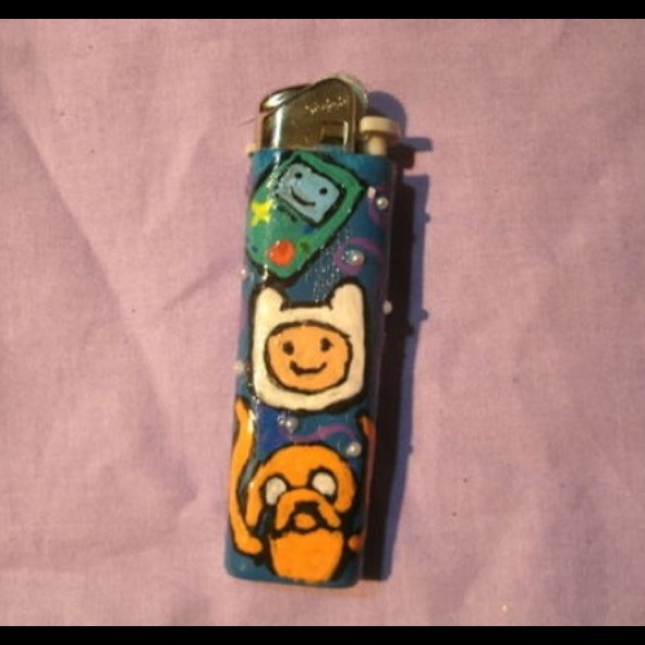 Hand painted adventure time lighter