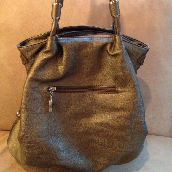 Pewter rhinestone shoulder bag. Med/large - Picture 3 of 3