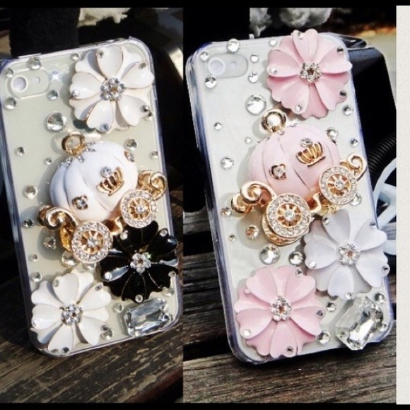 Homemade 3D Bling Pumpkin Car iPhone  Case📲