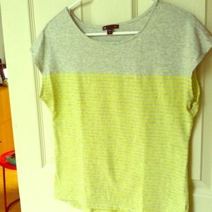 Gap Yellow/Grey Boat-neck