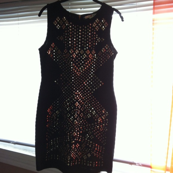 Body Con style dress w/ gold details