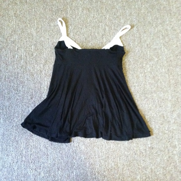 Reserved for Bundle! VS Black & white babydoll top - Picture 4 of 4