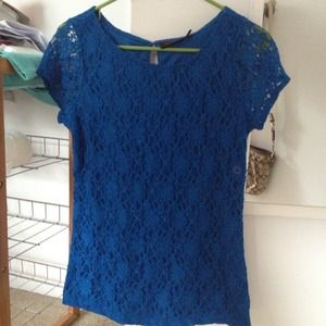The Limited Blue Lace Shirt