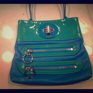 Coach Turquoise & Aqua Purse