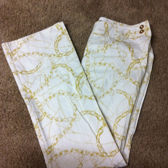Pants - 🔥Bundle for Lisa🔥 White Pant w/Chain Link Design