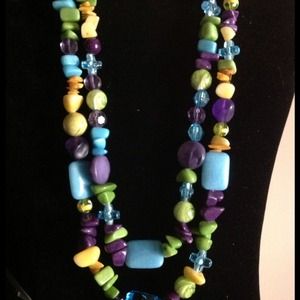 Hand crafted double strand necklace