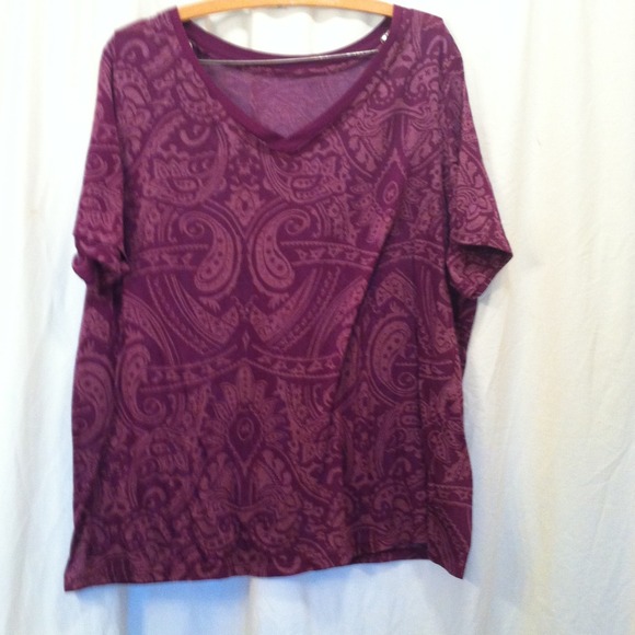 Purple Paisley Top
