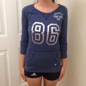 Victoria's Secret "Pink" blue long sleeve