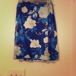 *womens petite* cute blue skirt