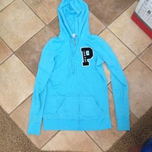 Victoria's Secret "Pink" blue hoodie