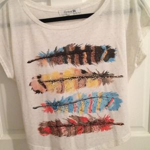 SOLD 🚫🚫Forever 21 flowy feather top