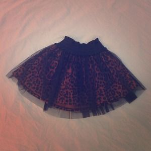 Leopard print TUTU skirt!
